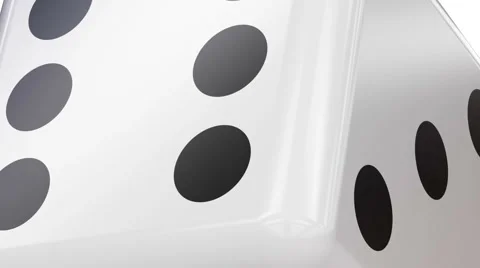 Flying dice. Looping. Alpha included.  Stock Footage 64490898