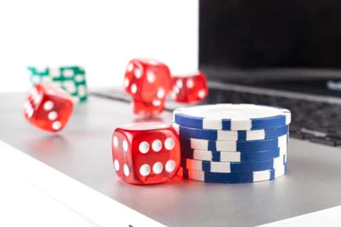 Flying Dices Stock Photos