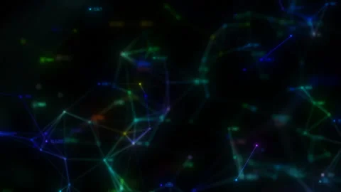 Flying digital networks are miscalculated. Stock Footage 103285653