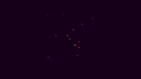 Flying digital rainbow confetti in night sky Stock Footage 242451828