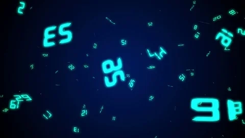 Flying digital timers Stock Footage 83641718