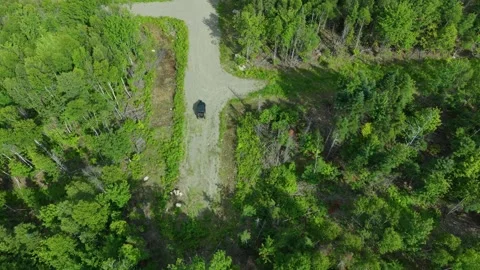Flying dirt road straight down 6-25-26 스톡 동영상 341109939