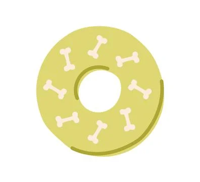 Flying Disc for Dog, Isolated Flat Vector Illustration Stock Illustration