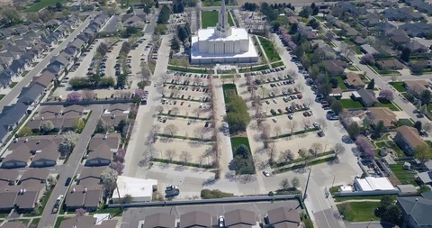 Flying DJI Mavic Pro in Salt Lake City, Utah Stock Footage 106645790