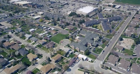 Flying DJI Mavic Pro in Salt Lake City, Utah Stock Footage 106645859