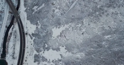 Flying DJI Mavic Pro through Ogden, Utah winter canyons along side traffic. Stock Footage 106433929