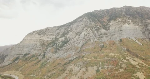 Flying DJI Mavic Pro through Ogden, Utah canyons in the summer. Stock Footage 106542271