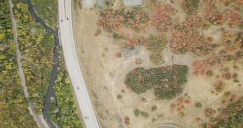 Flying DJI Mavic Pro through Ogden, Utah canyons in the summer. Stock Footage 106542389