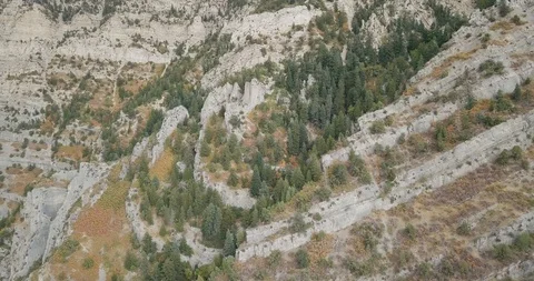 Flying DJI Mavic Pro through Ogden, Utah canyons in the summer. Stock Footage 106542483