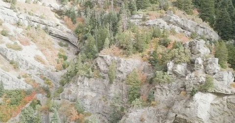 Flying DJI Mavic Pro through Ogden, Utah canyons in the summer. Stock Footage 106542778