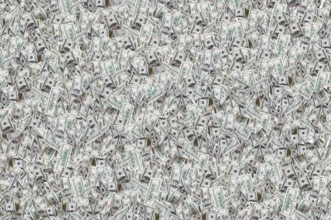 Flying dollar banknotes as background Stock Illustration