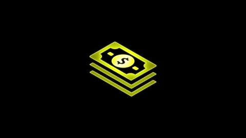 Flying dollar, Dollar Video, Bundle of Dollars. Stock Footage 305166285