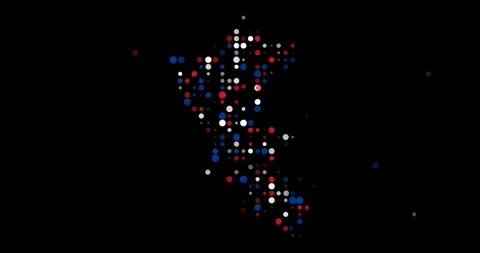 Flying Dots Animation Dissolving into Pe... | Stock Video | Pond5