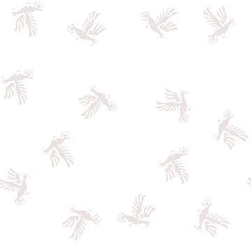 Flying dove glyph vector seamless pattern Illustrazione stock