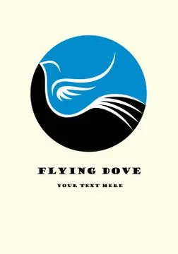 Flying Dove Illustrazione stock