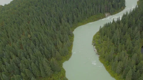 Flying Down Glacier River 無料動画素材 23026775