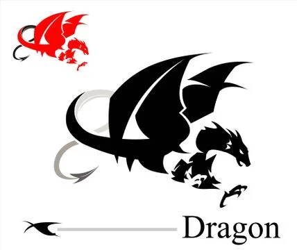 Flying Dragon Stock Illustration