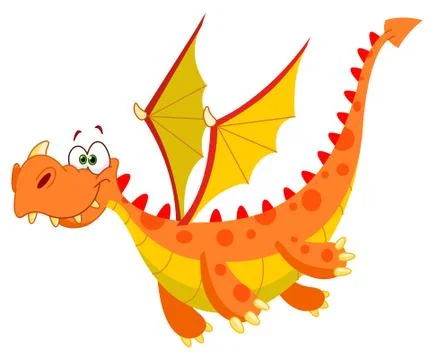 Flying dragon Stock Illustration