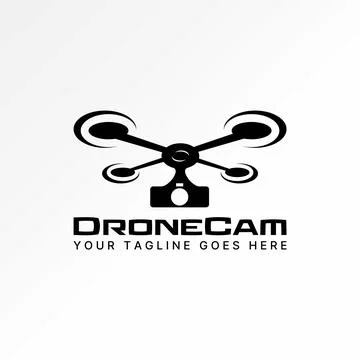 Flying drone camera video high level elevation spy view shoot monitoring Stock Illustration