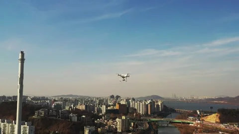 Flying drone Stock Footage 135629595