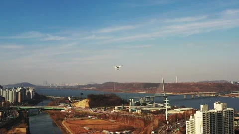 Flying drone Stock Footage 135629605