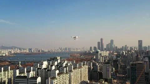 Flying drone Stock Footage 135629643