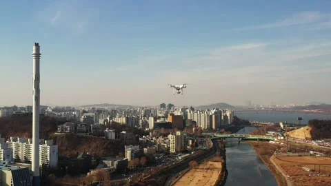 Flying drone Stock Footage 135629683