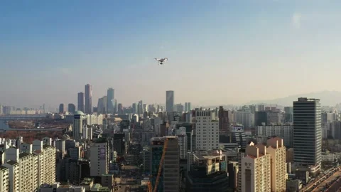 Flying drone Stock Footage 135629690