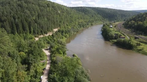 Flying on a drone Stock Footage 162823607