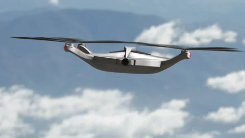 Flying Drone frontal view Stock Footage 152901849