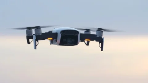 Flying Drone New Generation with High Resolution Camera, New Technology 3 Stockbeeldmateriaal 91227959