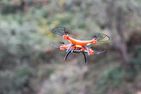 Flying drone outdoor Stock Photos