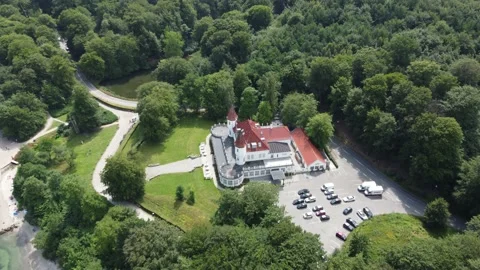 Flying with Drone over Den uendelige bro (bridge) in Aarhus and Denmark Stock Footage 162309835