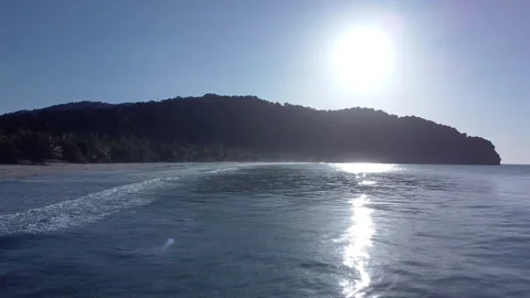 Flying drone over the waters of beautiful Las Cuevas beach in Trinidad. 스톡 동영상 249230166