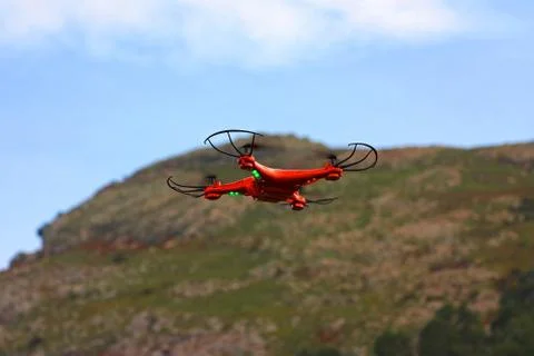 Flying drone Foto stock