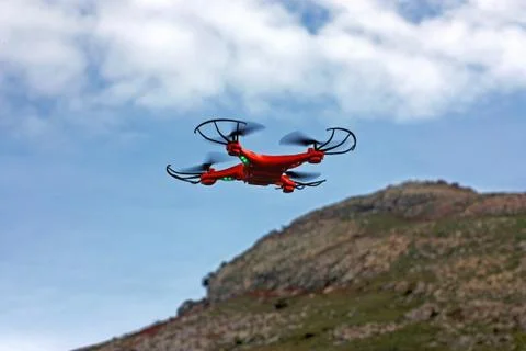 Flying drone Stock Photos