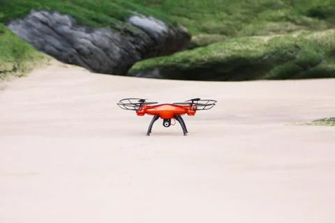 Flying drone Stock Photos