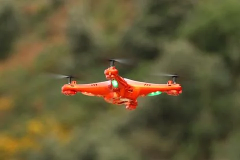 Flying drone Foto stock