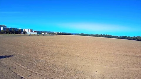 Flying Drones Over the Field – Park, Quadrocopter, Aircraft, Landscape, Europe Stock Footage 93887572