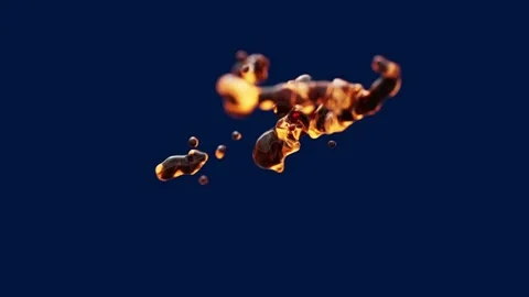 Flying drops of drink Stock Footage 307135936