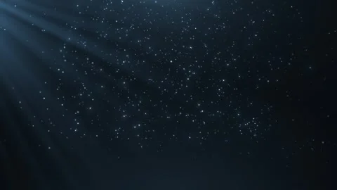 Flying dust on a blue background. 4K motion graphics. snowfall particle overl Stock Footage 298016982
