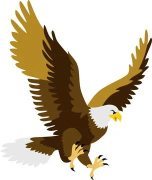 Flying Eagle Bird Animal Stock Illustration