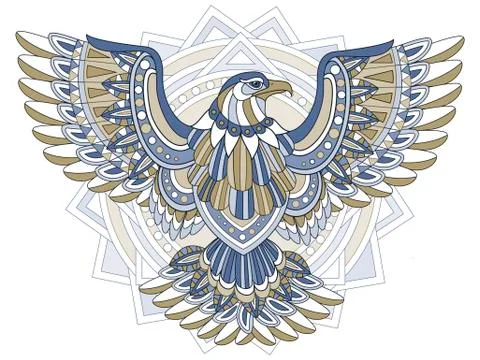 Flying eagle Stock Illustration