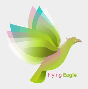 Flying eagle Stock Illustration