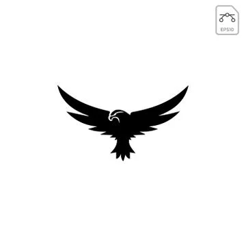 Flying eagle logo template vector illustration and inspiration Stock Illustration