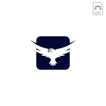 Flying eagle logo template vector illustration and inspiration Stock Illustration