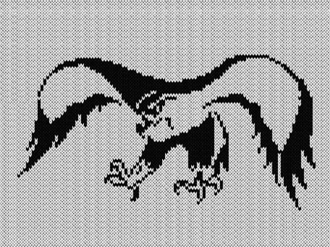 Flying Eagle pattern Illustrazione stock