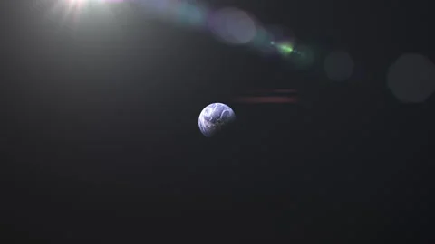 Flying to Earth from Outer Space (Animation) Stock Footage 130958140