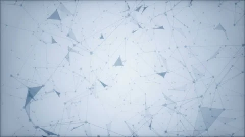 Flying elements.Pleasant plexus background. Place for text. Seamless loop. Stock Footage 97313495