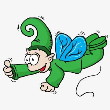Flying elf Stock Illustration